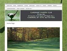 Tablet Screenshot of claremontcountryclubnh.com